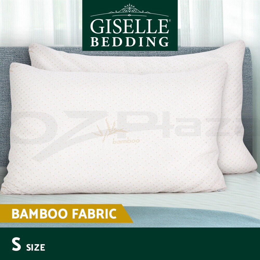Giselle Bedding Memory Foam Pillow Bamboo Cover Twin Pack
