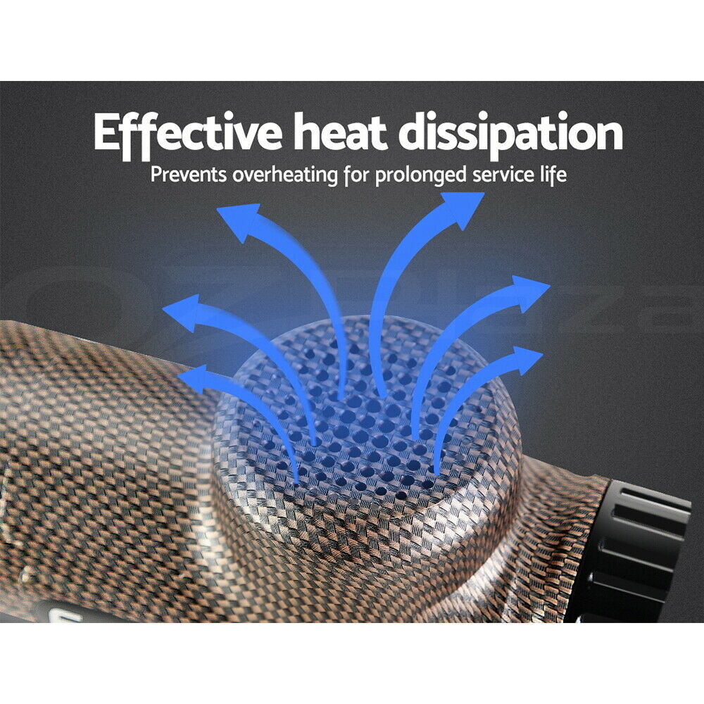 Everfit Massage Gun 6 Heads Massager Electric LCD Vibration Relief Percussion