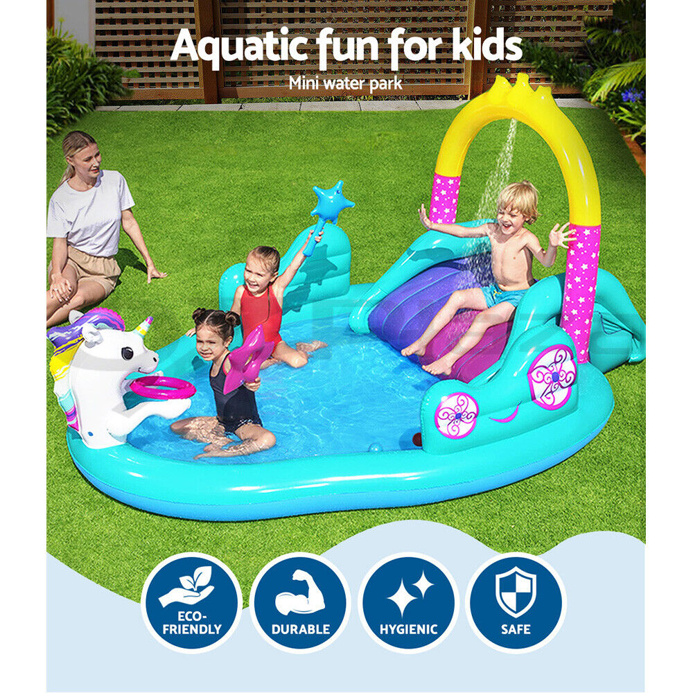 Bestway Kids Pool 274x198x137cm Inflatable Above Ground Swimming Play Pools 220L