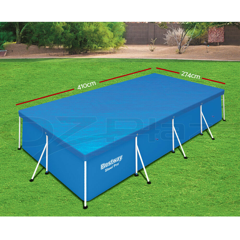 Bestway 58017 Pool Cover Fits 4x2.11m Above Ground Swimming Pool PE Blanket