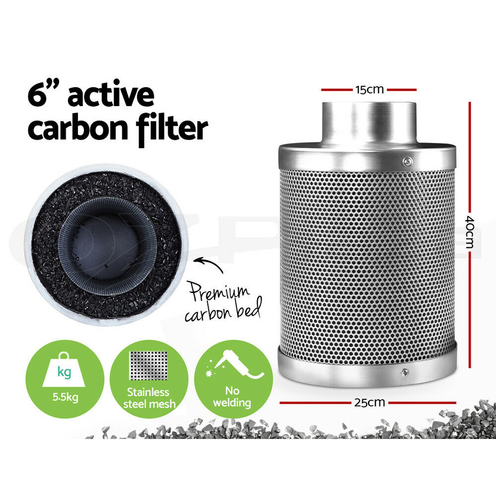 Green Fingers 6"Ventilation Kit Fan Hydroponics Grow Tent Kit Carbon Filter Duct,Green Fingers 6"Ventilation Kit Fan Hydroponics Grow Tent Kit Carbon Filter Duct