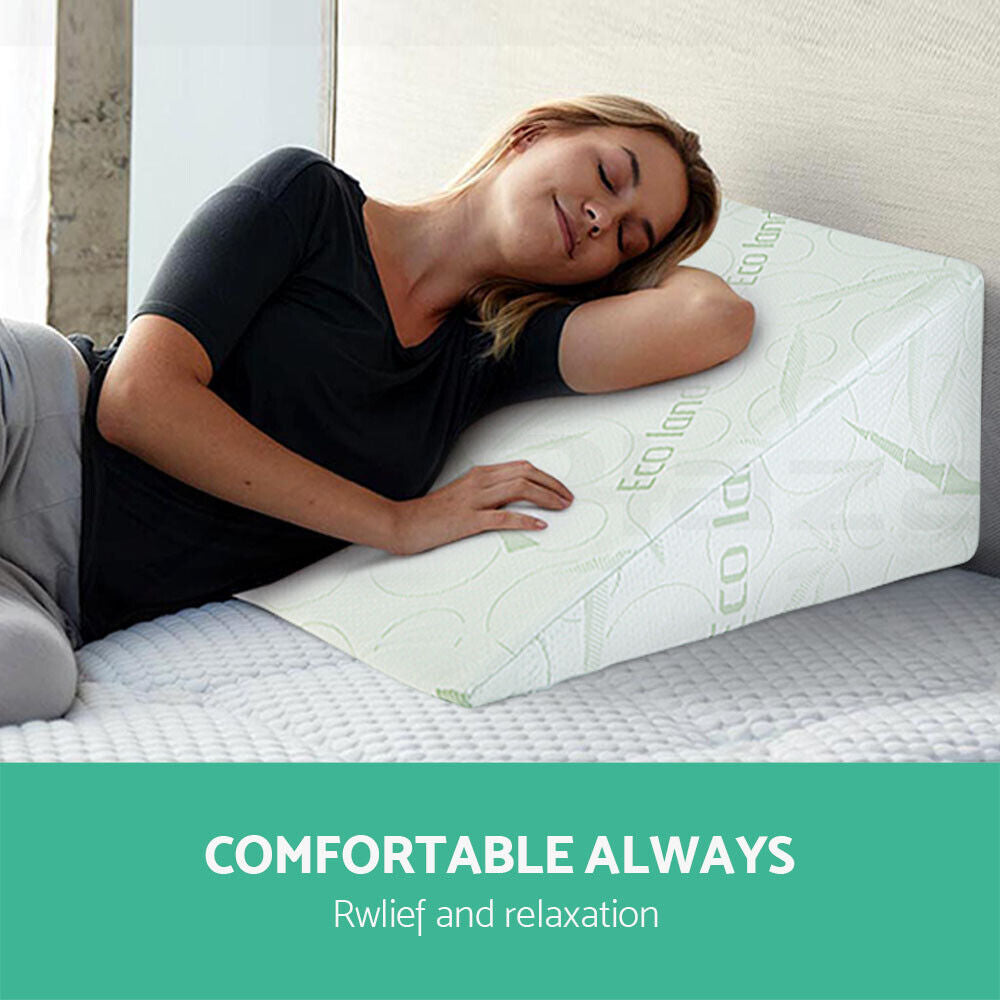Giselle Bedding Wedge Pillow Bamboo Cover Twin Pack