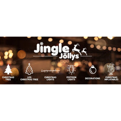 Jingle Jollys Christmas Inflatable Candy Pole 2.4M Illuminated Decorations