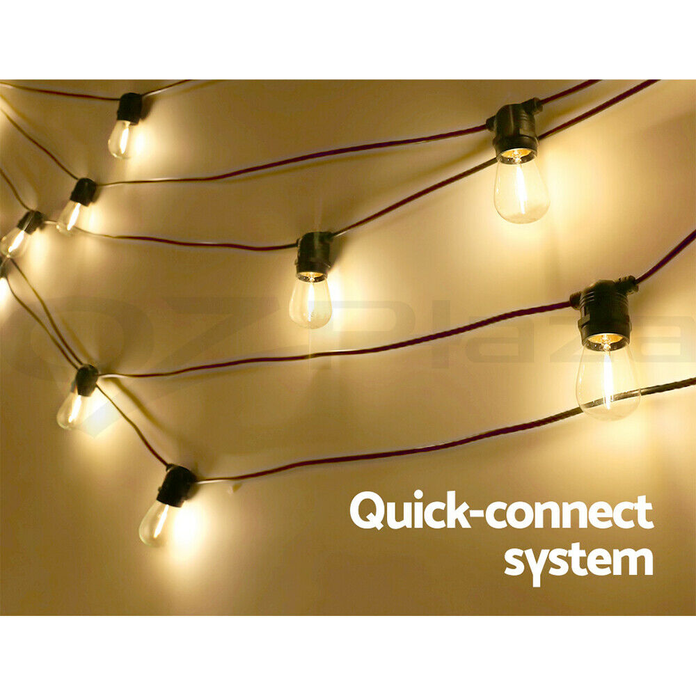 68m LED Festoon String Lights Christmas Decorations Wedding Party Outdoor Garden