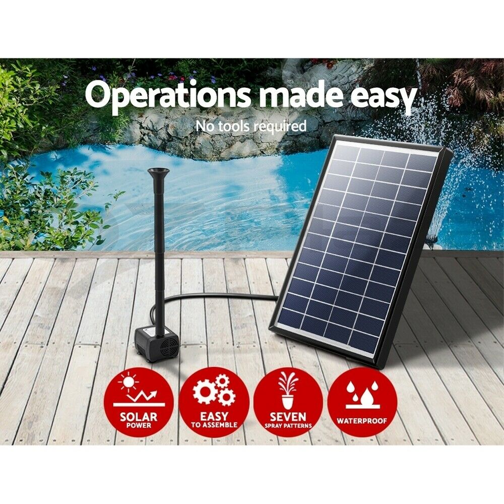 Gardeon Solar Pond Pump 6 FT