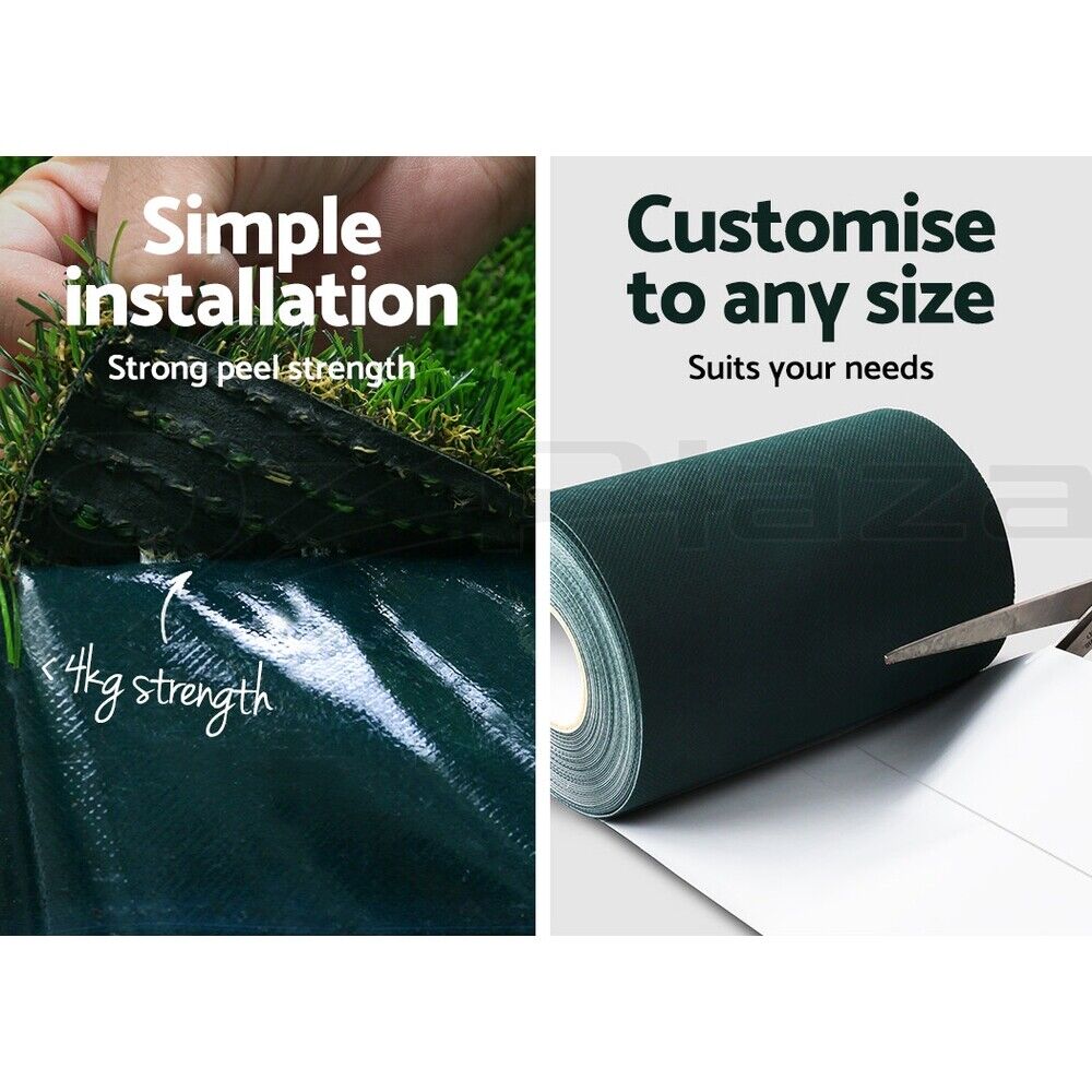 Prime Turf Artificial Grass 15cmx10m Synthetic Self Adhesive Turf Joining Tape Weed Mat
