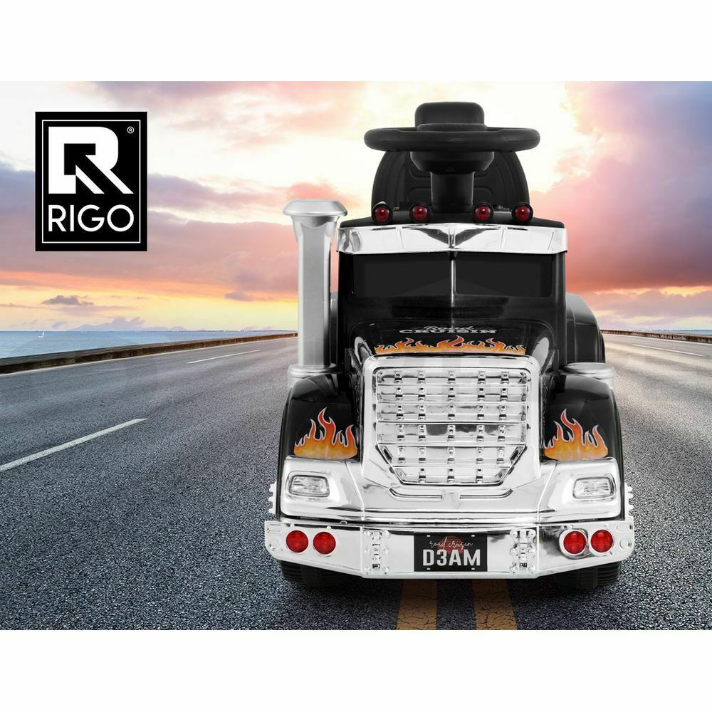 Rigo Kids Electric Ride On Car Truck Motorcycle Motorbike Toy Cars 6V Black