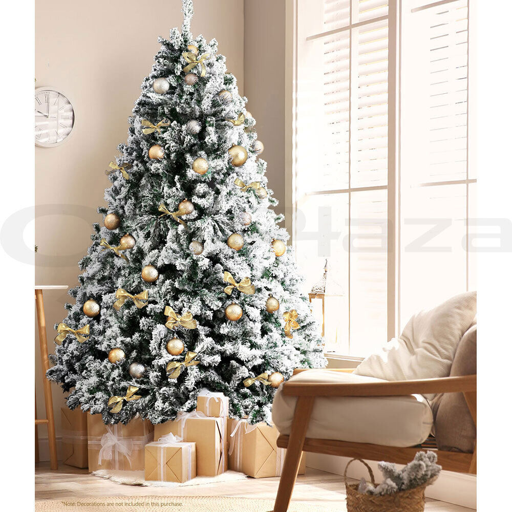 Jingle Jollys Christmas Tree 1.8M Xmas Trees Decorations Snowy 758 Tips