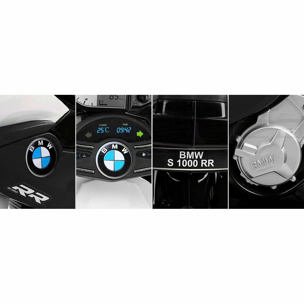 Kids Ride On Car Electric Ride On Cars Motorcycle Motorbike BMW Licensed S1000RR Black
