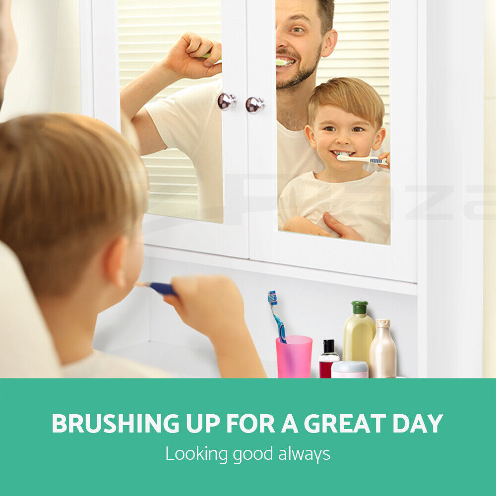 Artiss Bathroom Mirror Cabinet Storage Cupboard