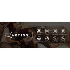Artiss Monitor Stand Riser with Height Adjustable Computer Laptop Printer Screen Glass Display Shelf