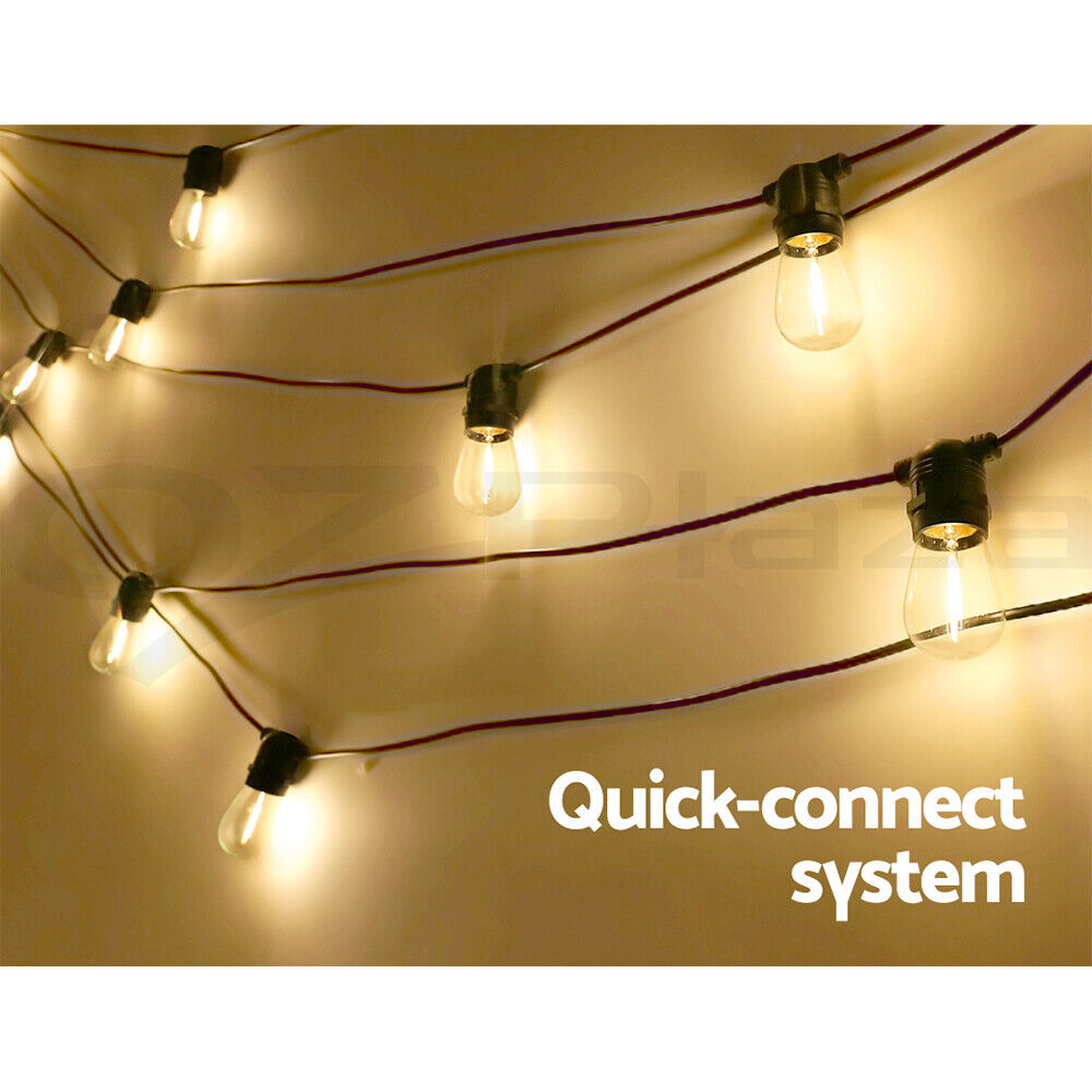 32m LED Festoon String Lights Christmas Decorations Wedding Party Outdoor Garden