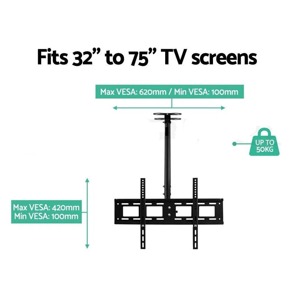 Artiss TV Wall Mount Bracket for 32"-75" LED LCD TVs Full Motion Ceiling Mounted