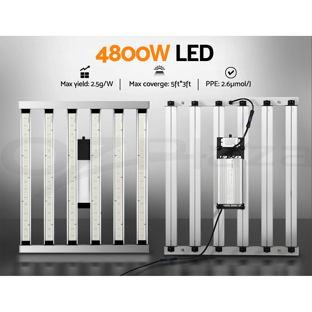 Green Fingers Max 4800W Grow Light LED Full Spectrum Indoor Plant All Stage Growth