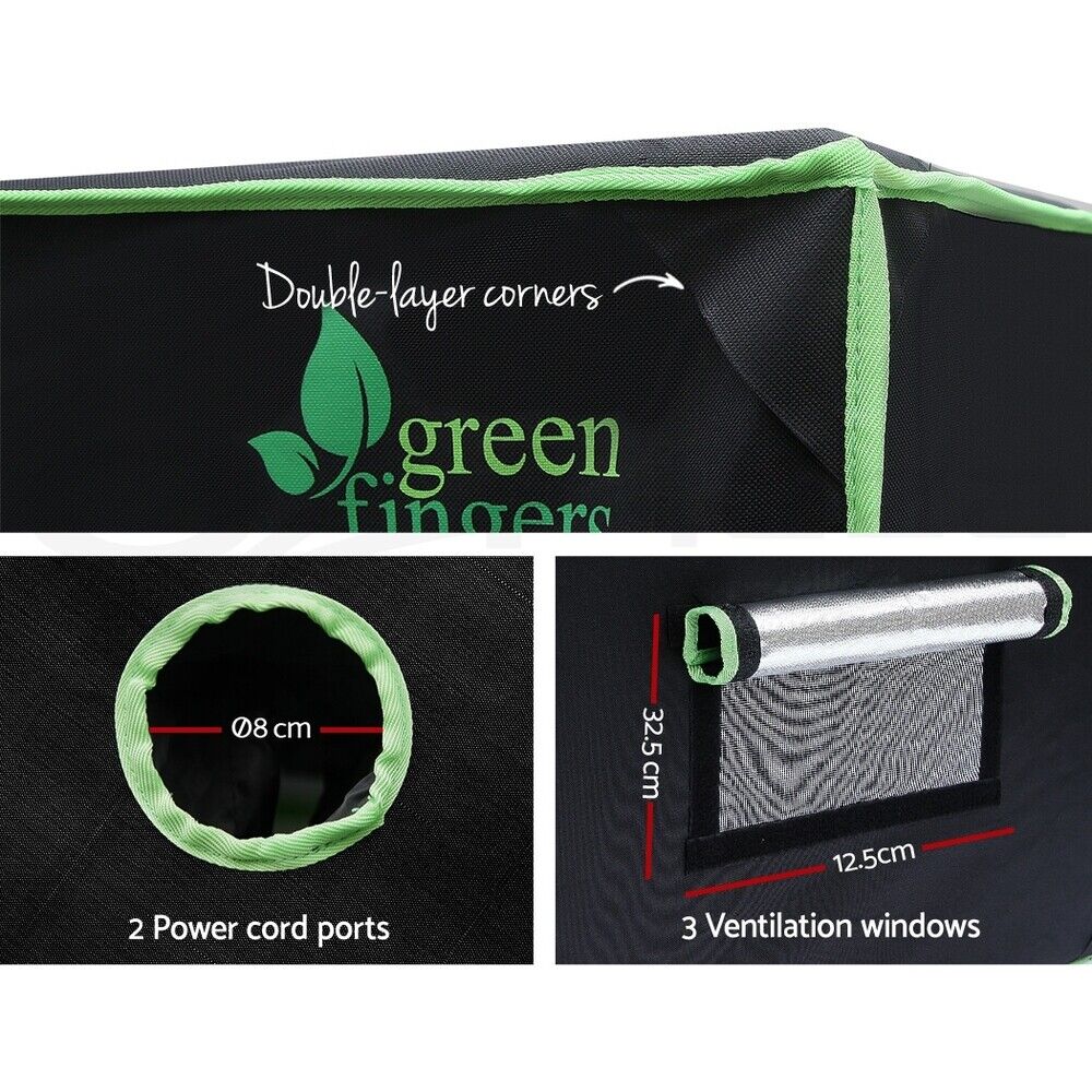 Greenfingers Grow Tent 900x90x180CM 1680D Hydroponics Kit Indoor Plant Room System