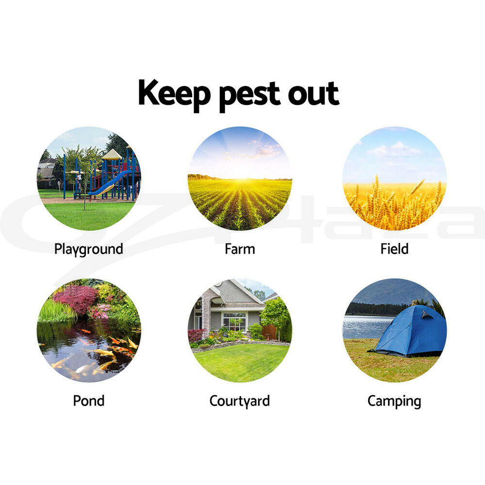Gardeon Snake Repeller Set of 12 Solar LED Pulse Plus Ultrasonic Pest Rodent Repellent