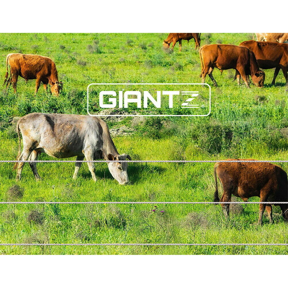 Giantz Fence Energiser 5KM Solar Powered Electric 2KM Poly Wire