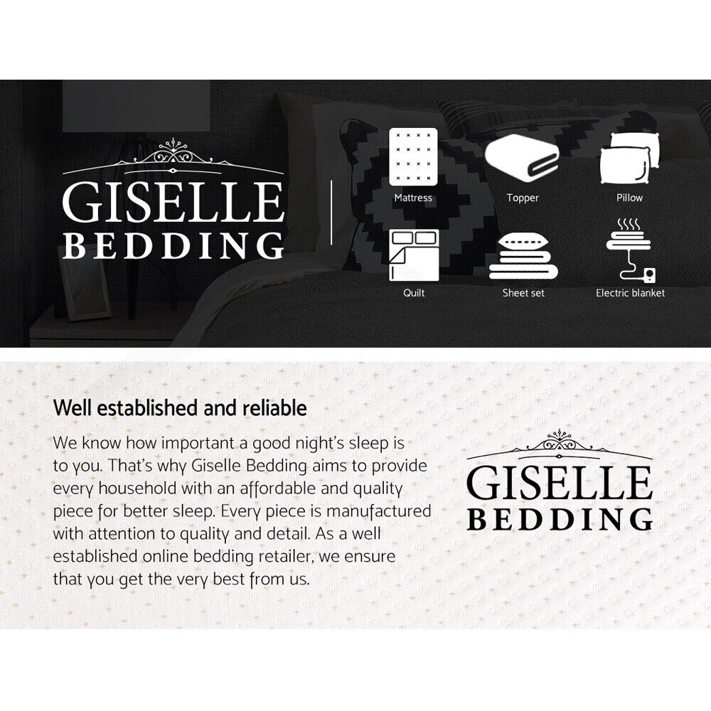 Giselle Bedding Memory Foam Pillow Bamboo Cover Twin Pack