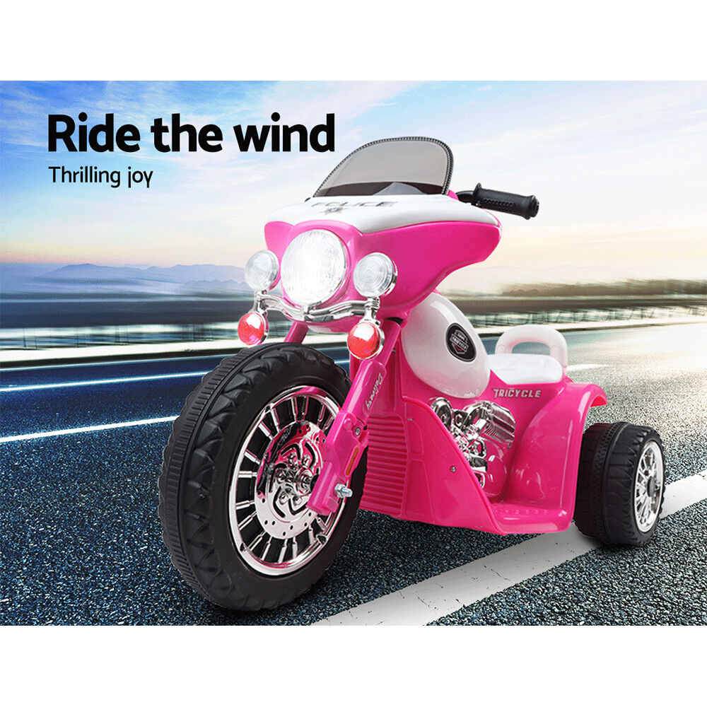 Rigo Kids Ride-on Motorcycle Motorbike Car Harley Style Electric Toy Police Bike