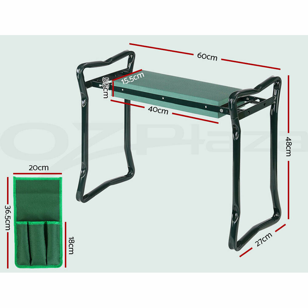 Gardeon Garden Kneeler 3-in-1 Padded Seat Stool Outdoor Bench Knee Pad Foldable