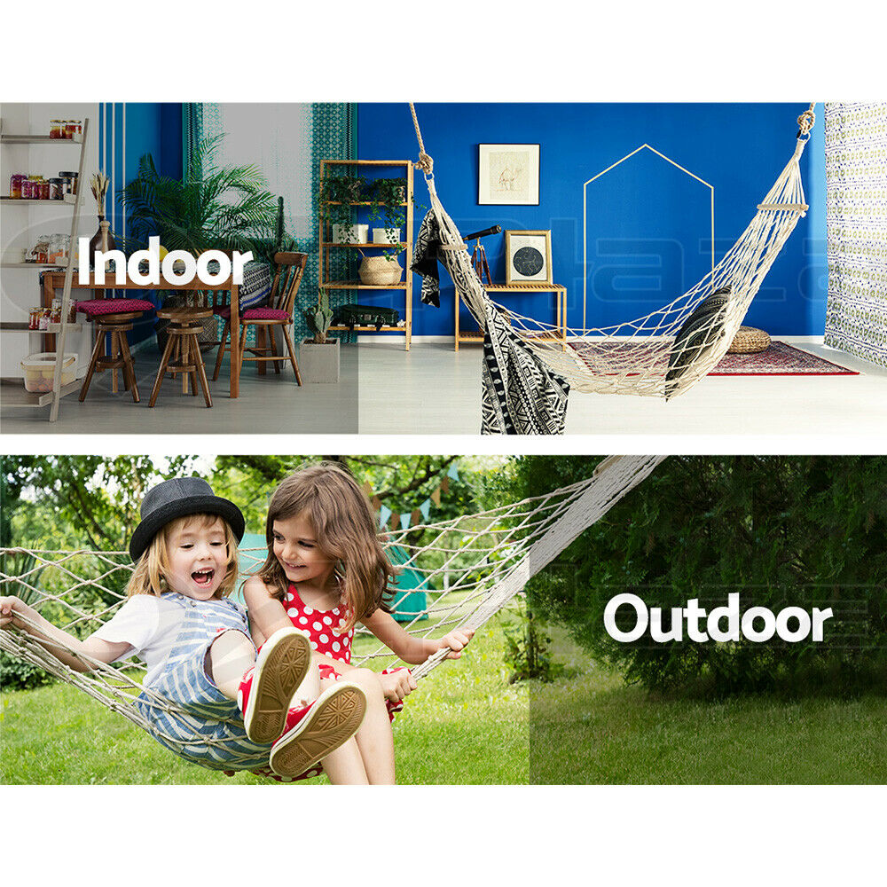 Gardeon Hammock Bed Outdoor Chair Camping Hammocks Hanging Mesh