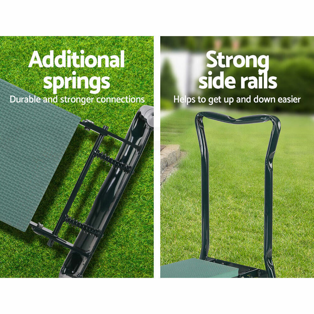 Gardeon Garden Kneeler 3-in-1 Padded Seat Stool Outdoor Bench Knee Pad Foldable
